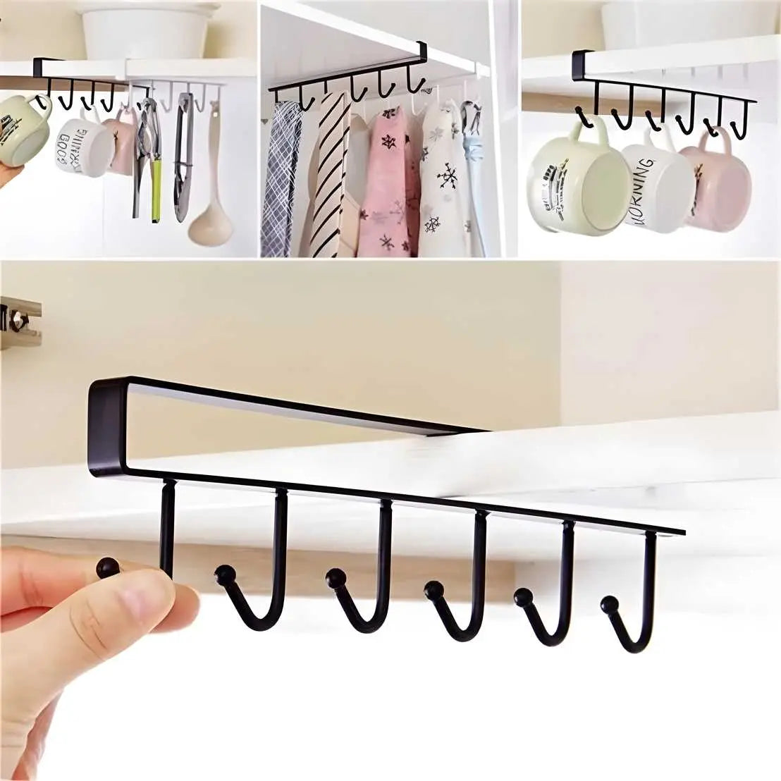 Mug Cups Wine Glasses Storage Hooks Kitchen 6fcd77-d2